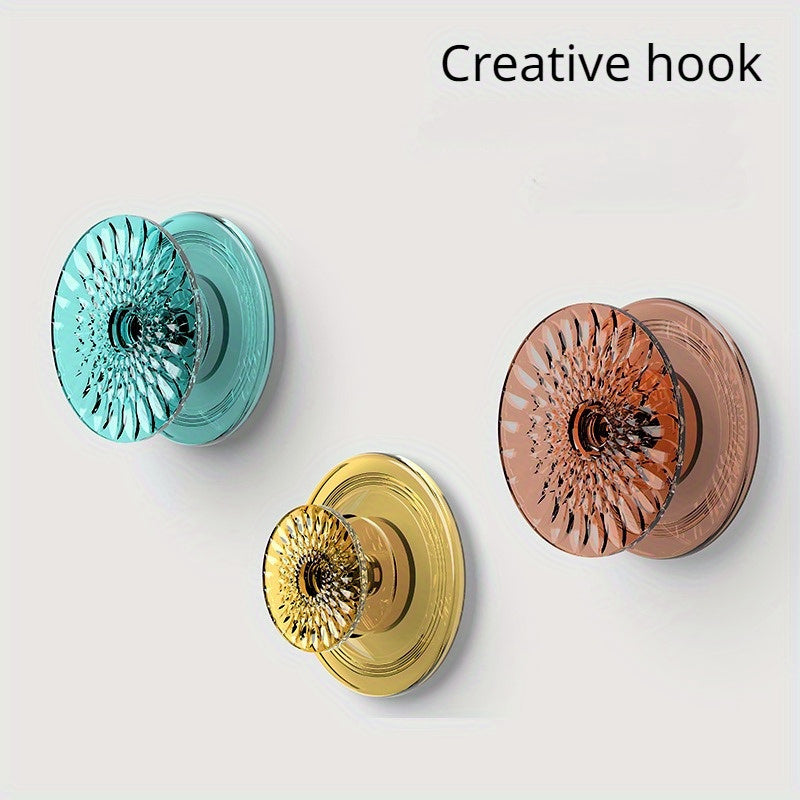 No-Drill Wall Hook for Coats Hats Towels Adhesive Bathroom Kitchen Storage