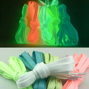 Unisex Fluorescent Luminous Shoelaces for Sports and Basketball Shoes, Bright Colors, Thickened 4/8 Pcs