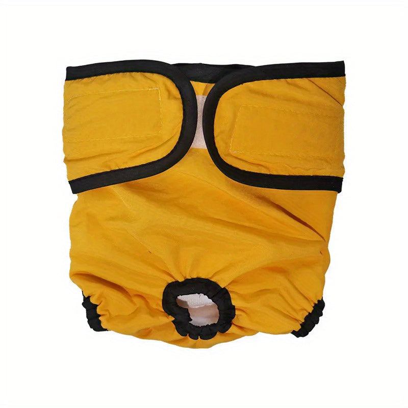 Yuqori sifatli qayta ishlatiladigan urg'ochi itlar uchun pamperslar, qulay moslashuv uchun sozlanadigan tugmalar bilan. Issiqda yoki siydikni nazorat qila olmaydigan itlar uchun ideal. Yuvilishi mumkin va turli zotlar uchun mos keladi.