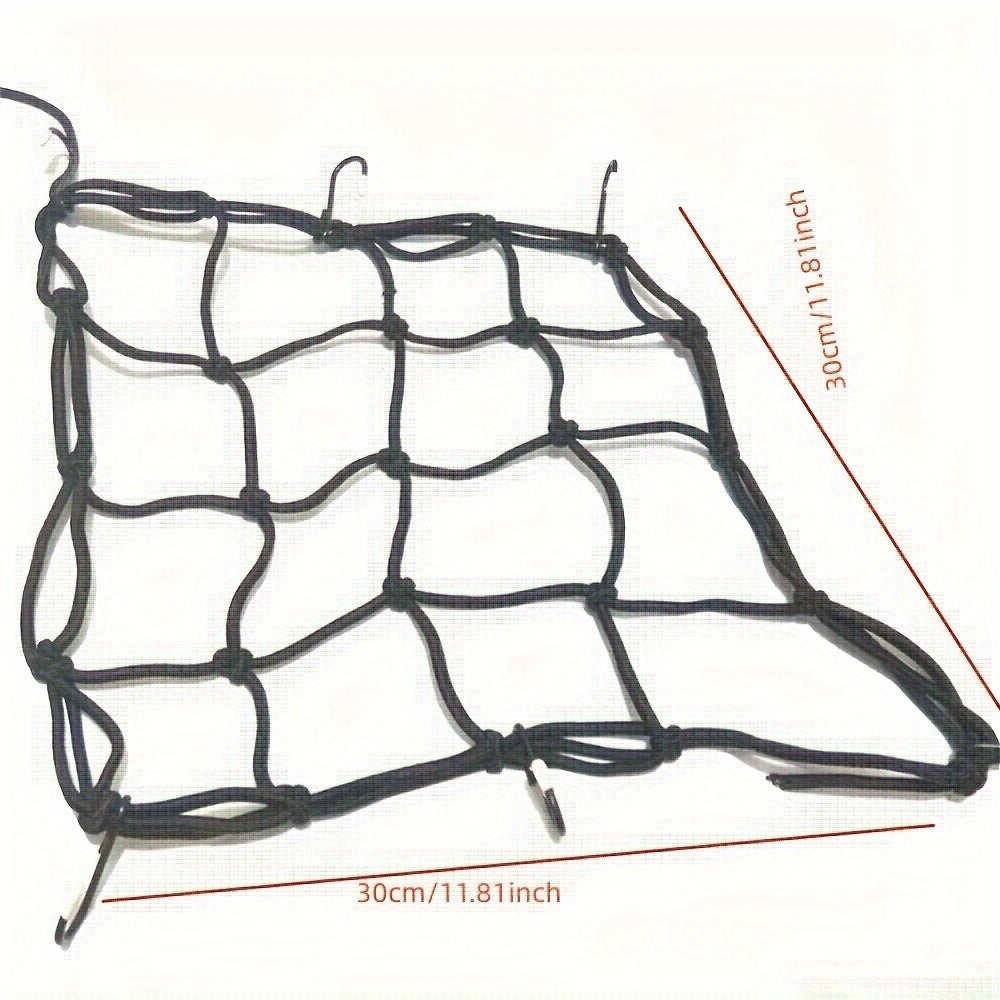 Universal 30cm Elastic Cargo Net for Motorcycles and Bicycles Rear Storage