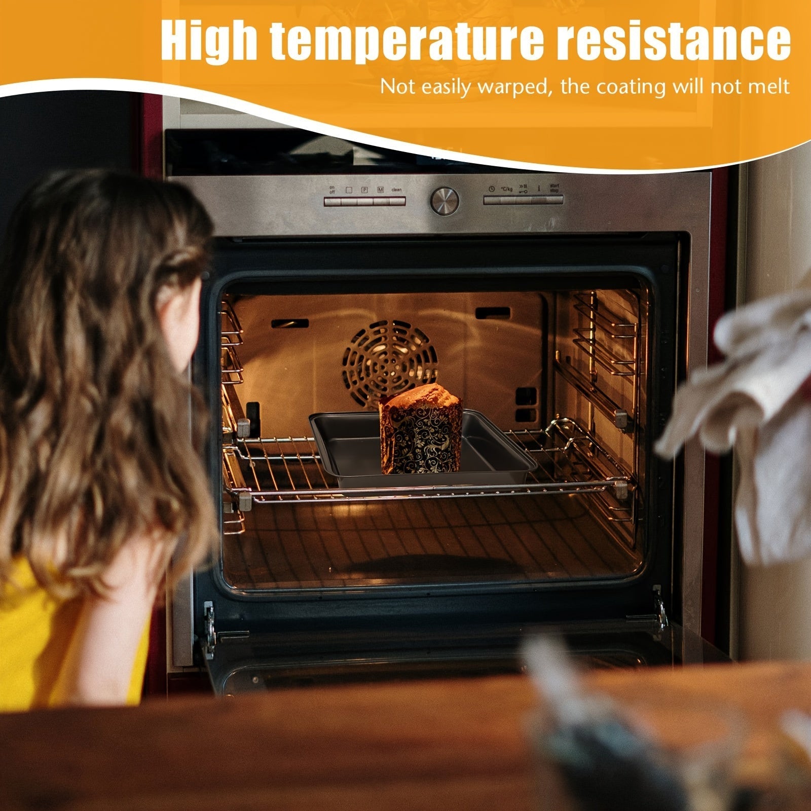 Non-Stick Carbon Steel Baking Pan for Cookies and Cakes Oven Safe Durable