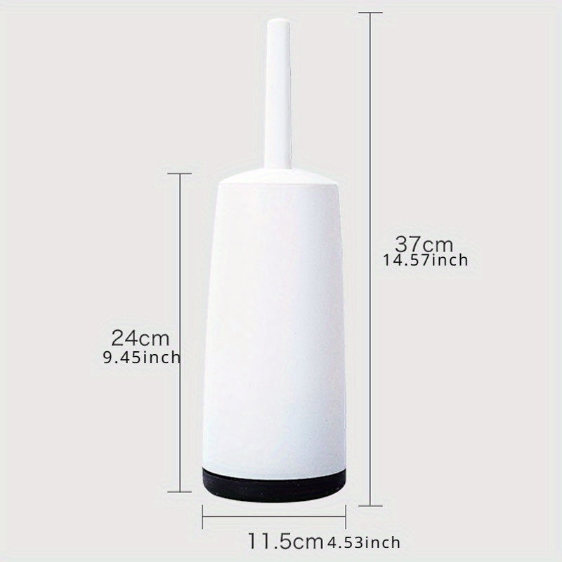 Contemporary Japanese Toilet Brush Set with Holder, Effortless Bathroom Cleaning