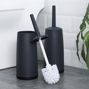 Contemporary Japanese Toilet Brush Set with Holder, Effortless Bathroom Cleaning