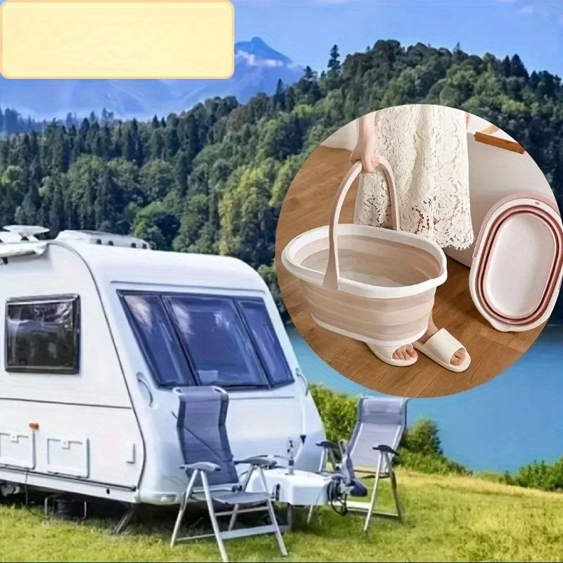 Collapsible Laundry Hamper with Sturdy Plastic Construction for Home and Travel Use