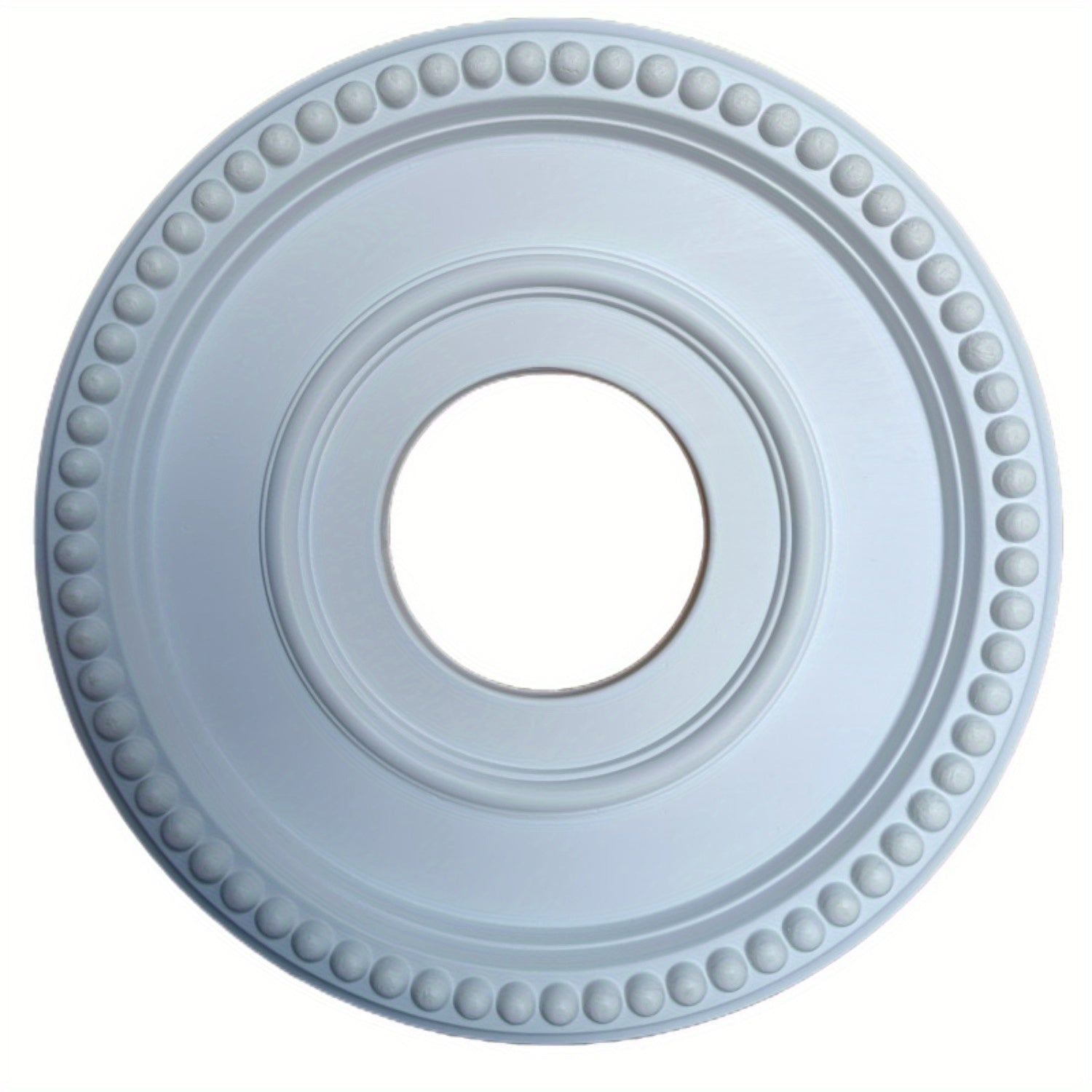 Выберите из двух размеров и стилей нашей белой PU резной потолочной лампы для декоративного освещения потолка вашего дома.