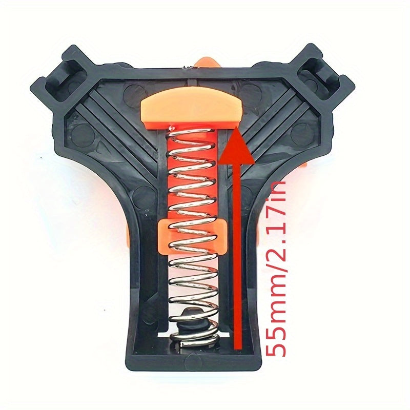 4 Pcs 90° Right Angle Woodworking Clamps Plastic Black Red Secure Project Tools