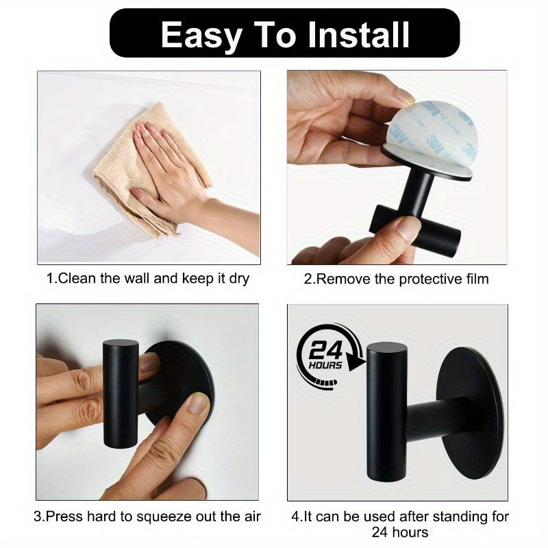 Gancho de baño de acero inoxidable para colgar ropa y toallas