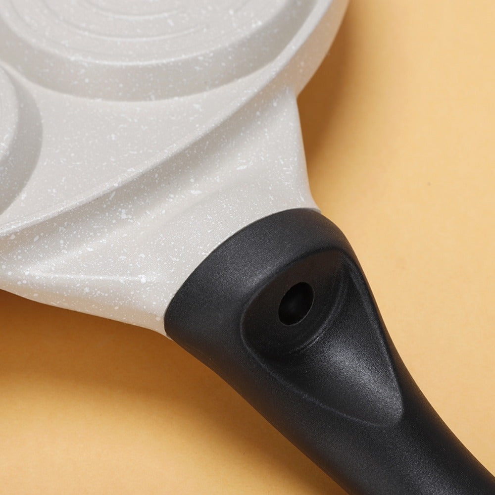 Ko'p komponentli alyuminiy qovurish panasi 7 qolip bilan - BPA-siz, quvvat talab qilinmaydi, vafli, pancake va tuxum tayyorlash uchun ideal - oshxonangiz uchun ko'p funksiyali nonushta pishirish asbobi