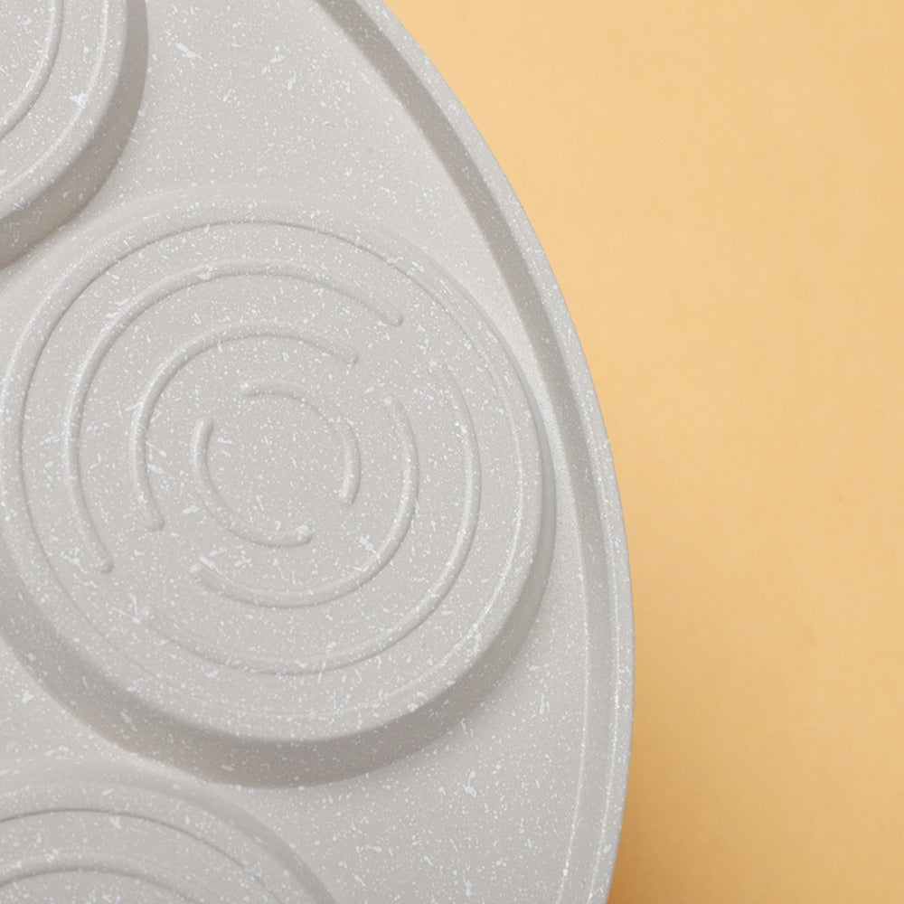 Ko'p komponentli alyuminiy qovurish panasi 7 qolip bilan - BPA-siz, quvvat talab qilinmaydi, vafli, pancake va tuxum tayyorlash uchun ideal - oshxonangiz uchun ko'p funksiyali nonushta pishirish asbobi