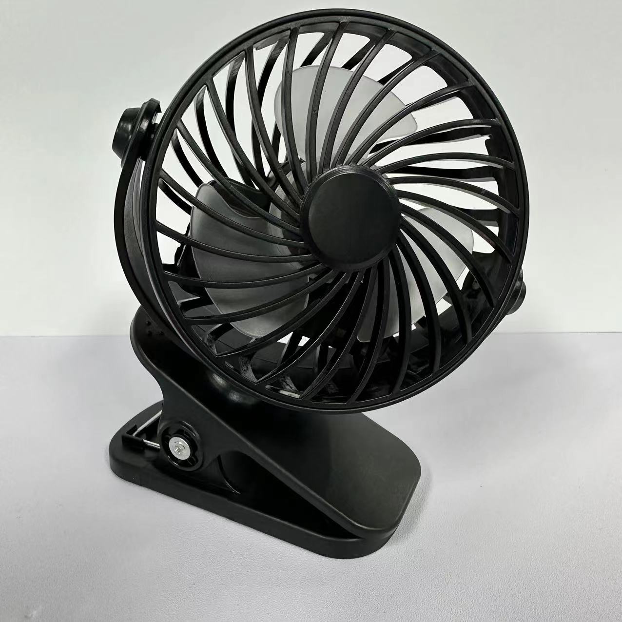 Mini Portable USB Clip Fan with Charging, Desktop and Wall Mount, Small Electric Fan