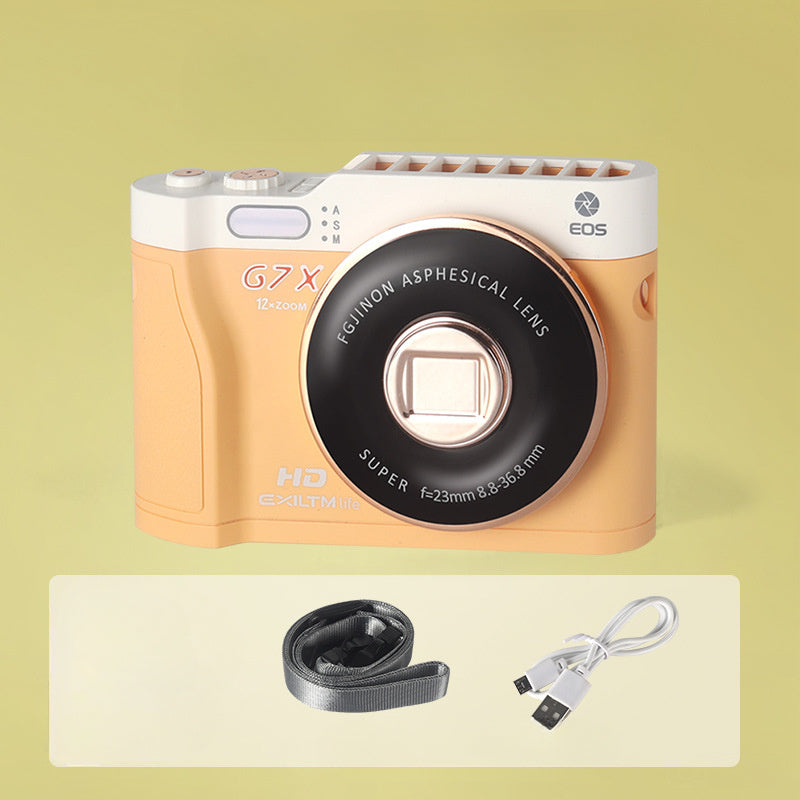 USB Rechargeable Neck Fan with 3 Speeds, Colorful Lighting, Portable Cooling