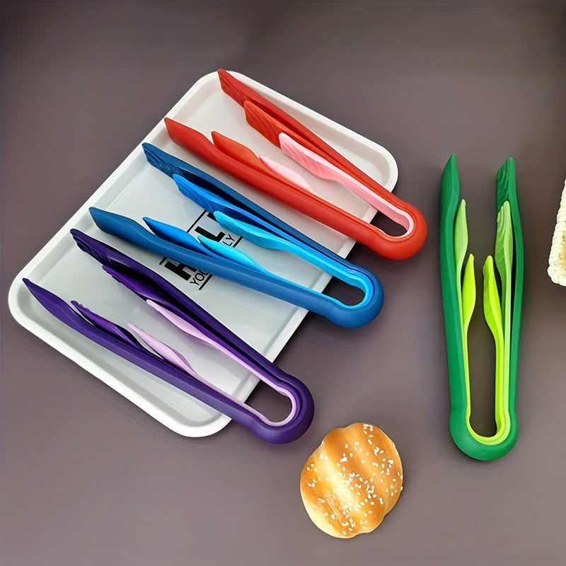 Plastic Food Tongs for Cooking Baking Grilling Kitchen Utensils Buffet Grippers