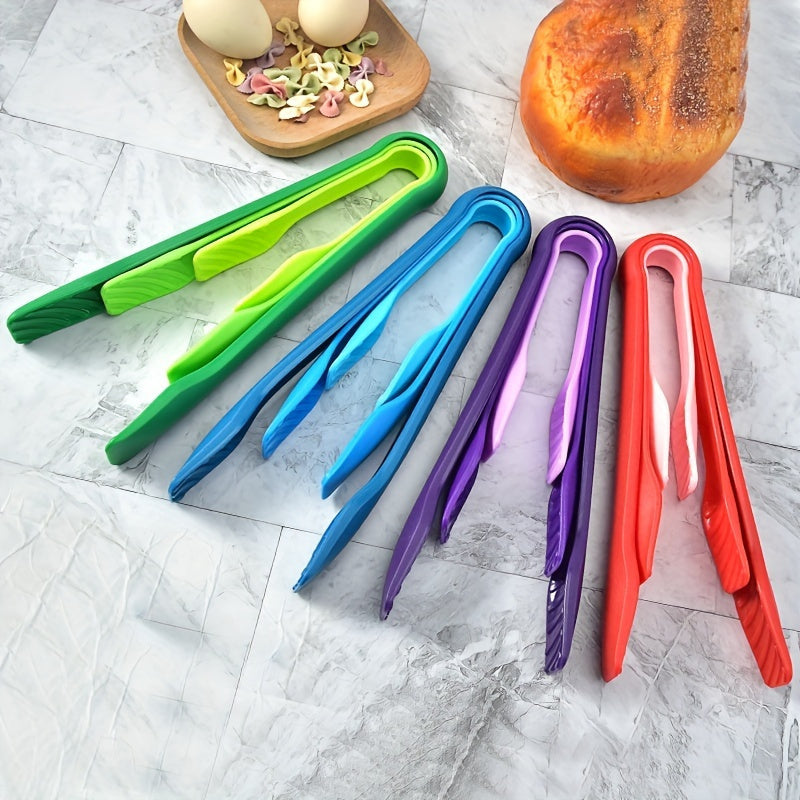 Plastic Food Tongs for Cooking Baking Grilling Kitchen Utensils Buffet Grippers
