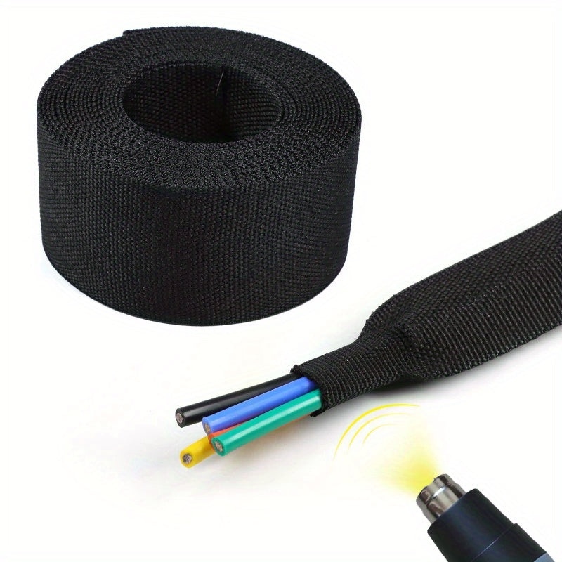 Heat Shrink Braided Cable Sleeve 12-90mm Insulation Flame Retardant Wire Wrap