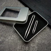 Мини-набор пинцетов из титанового сплава для кемпинга, активного отдыха, путешествий, портативный, 2 шт.