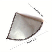 Stainless Steel Coffee Filter Reusable Drip Cone Fine Mesh Universal Fit
