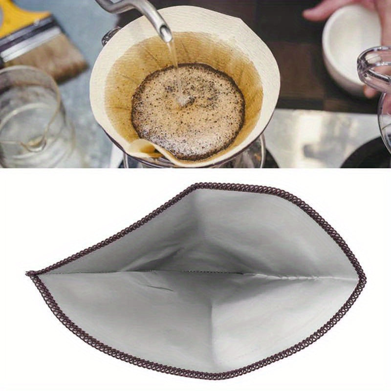 Stainless Steel Coffee Filter Reusable Drip Cone Fine Mesh Universal Fit