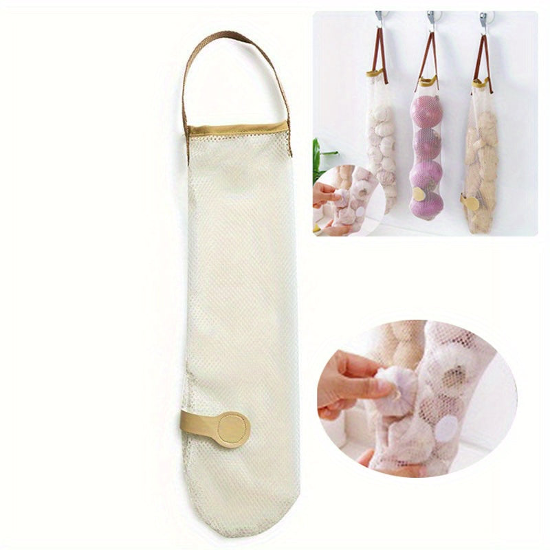 Multi-Functional Kitchen Storage Bag for Fruits Vegetables Utensils Hanging Organizer