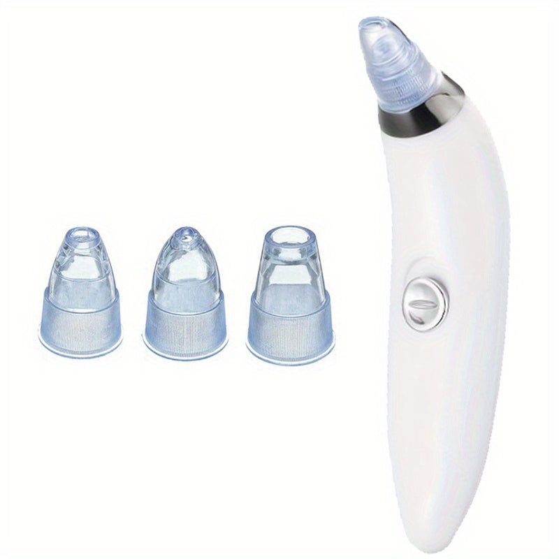 Portable Blackhead Remover Tool with 4 Probes Battery-Powered Facial Pore Cleaner