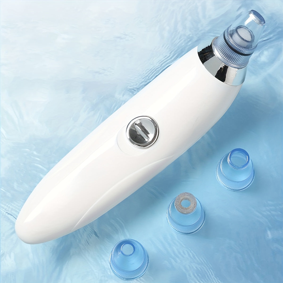 Portable Blackhead Remover Tool with 4 Probes Battery-Powered Facial Pore Cleaner