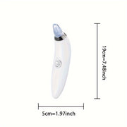 Portable Blackhead Remover Tool with 4 Probes Battery-Powered Facial Pore Cleaner