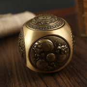 Esfera de alivio del estrés de latón para prosperidad y buena fortuna Amarillo 14+