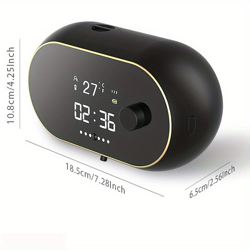 Автоматический дозатор мыла с пеной, настенный монтаж, бесконтактный, перезаряжаемый, с LED-экраном