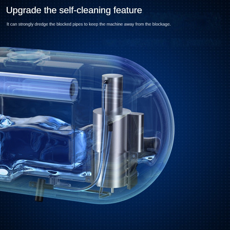 Автоматический дозатор мыла с пеной, настенный монтаж, бесконтактный, перезаряжаемый, с LED-экраном