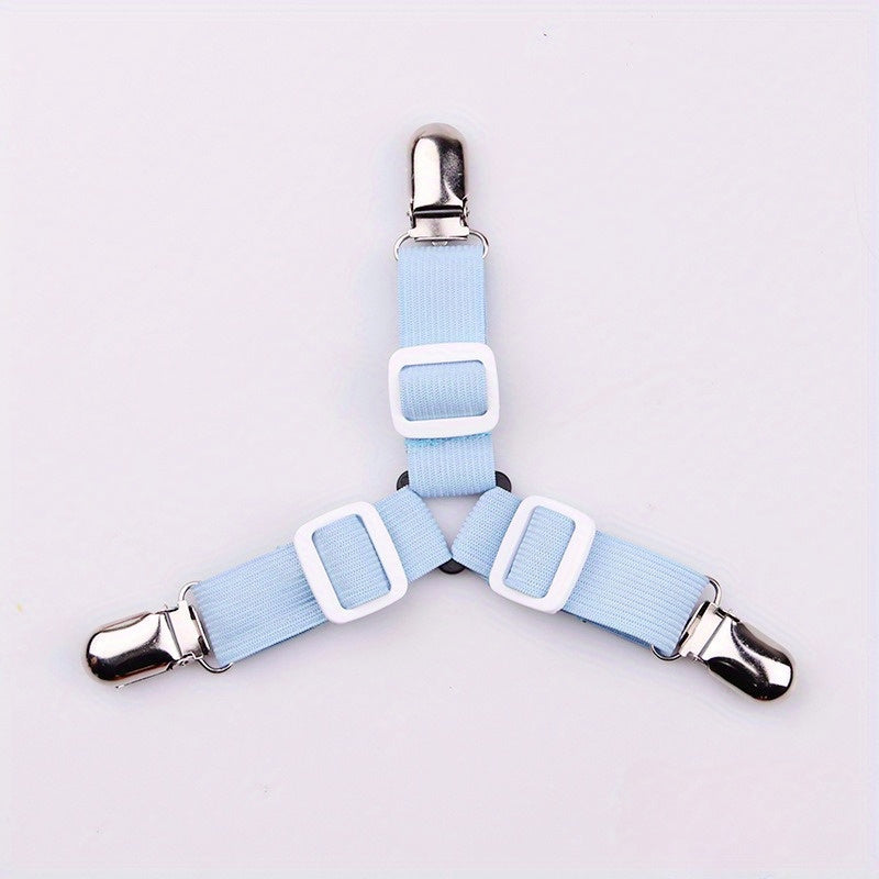 Adjustable Bed Sheet Clips with 3-Head Design Non-Slip Grip Secure Fitting