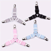Adjustable Bed Sheet Clips with 3-Head Design Non-Slip Grip Secure Fitting