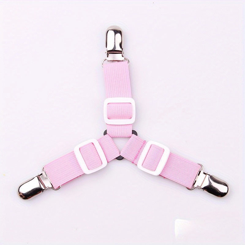 Adjustable Bed Sheet Clips with 3-Head Design Non-Slip Grip Secure Fitting