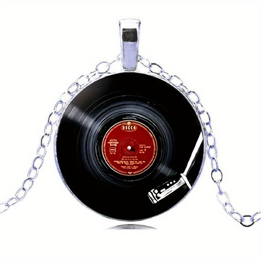 Retro Vinyl Record Turntable Keychain Alloy Music Lover Gift
