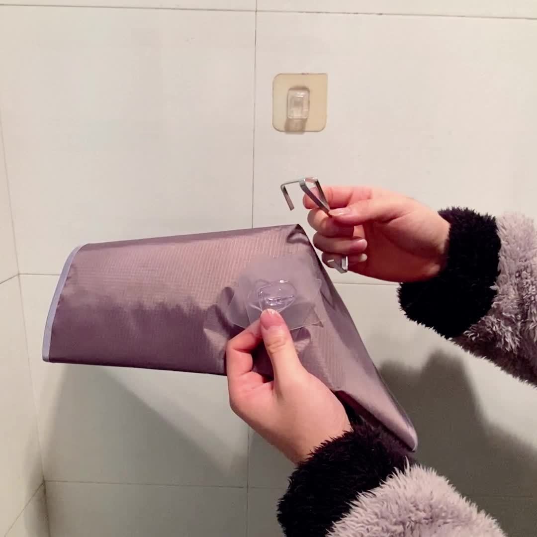 Hanging Laundry Hamper Fabric Storage Bag for Bathroom Bedroom 77cm x 50cm