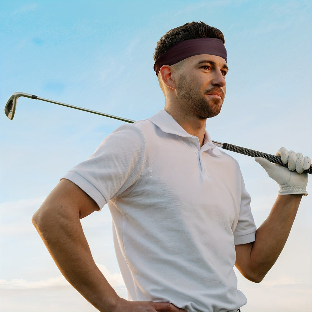 Erkaklar va ayollar uchun 5 ta namlikka chidamli sport boshbandlari to'plami, yugurish, velosiped, yoga va fitnes uchun