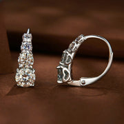 0.86ct LOVESSOM bilan Moissanite halqali taqinchoqlar, 925 sterling kumushdan tayyorlangan, har kuni kiyish va maxsus tadbirlar uchun ideal, sovg'a qutisi bilan birga keladi.