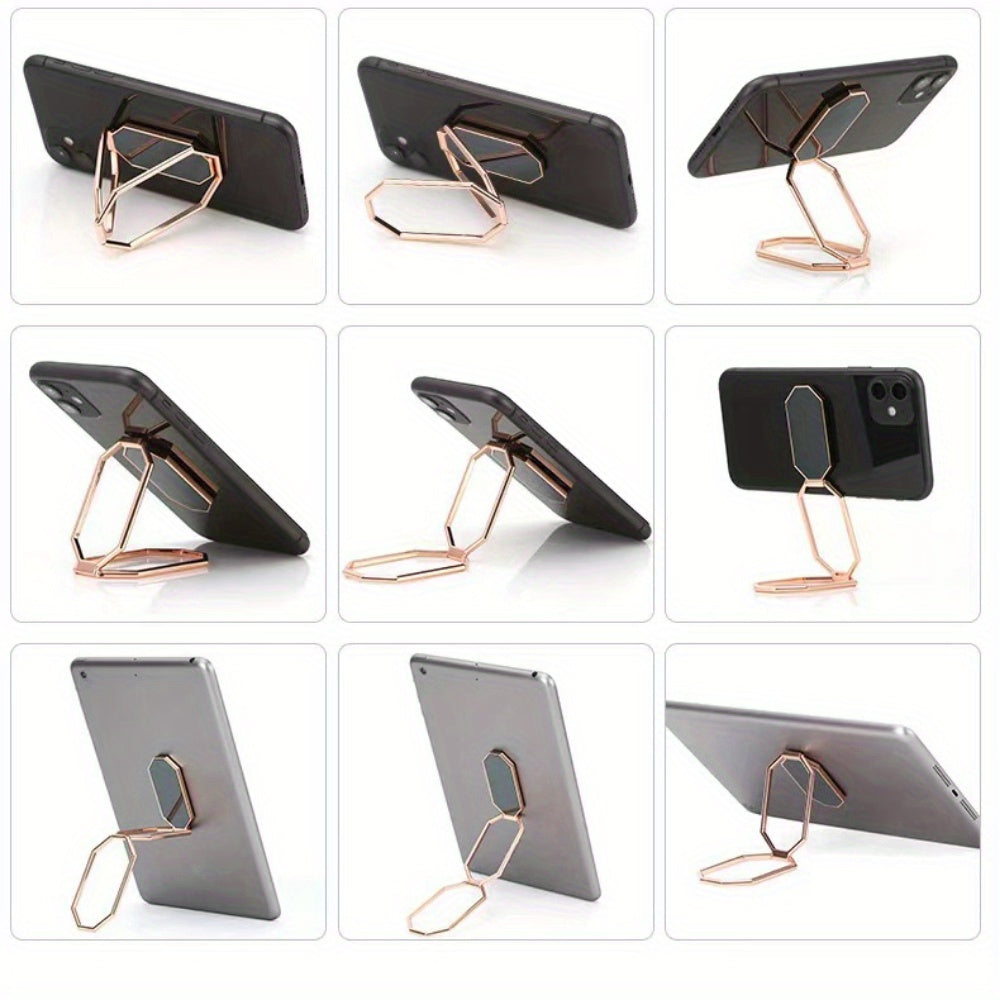 Прочный металлический держатель для телефона из цинкового сплава с вращением на 360 градусов и клеевым креплением для iPhone и Samsung Galaxy