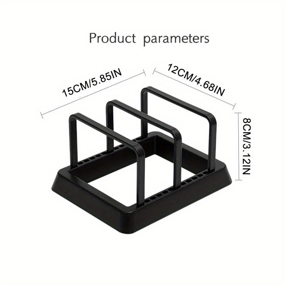 Kitchen Storage Rack for Chopping Boards Dishes and Pot Lids Countertop Organizer