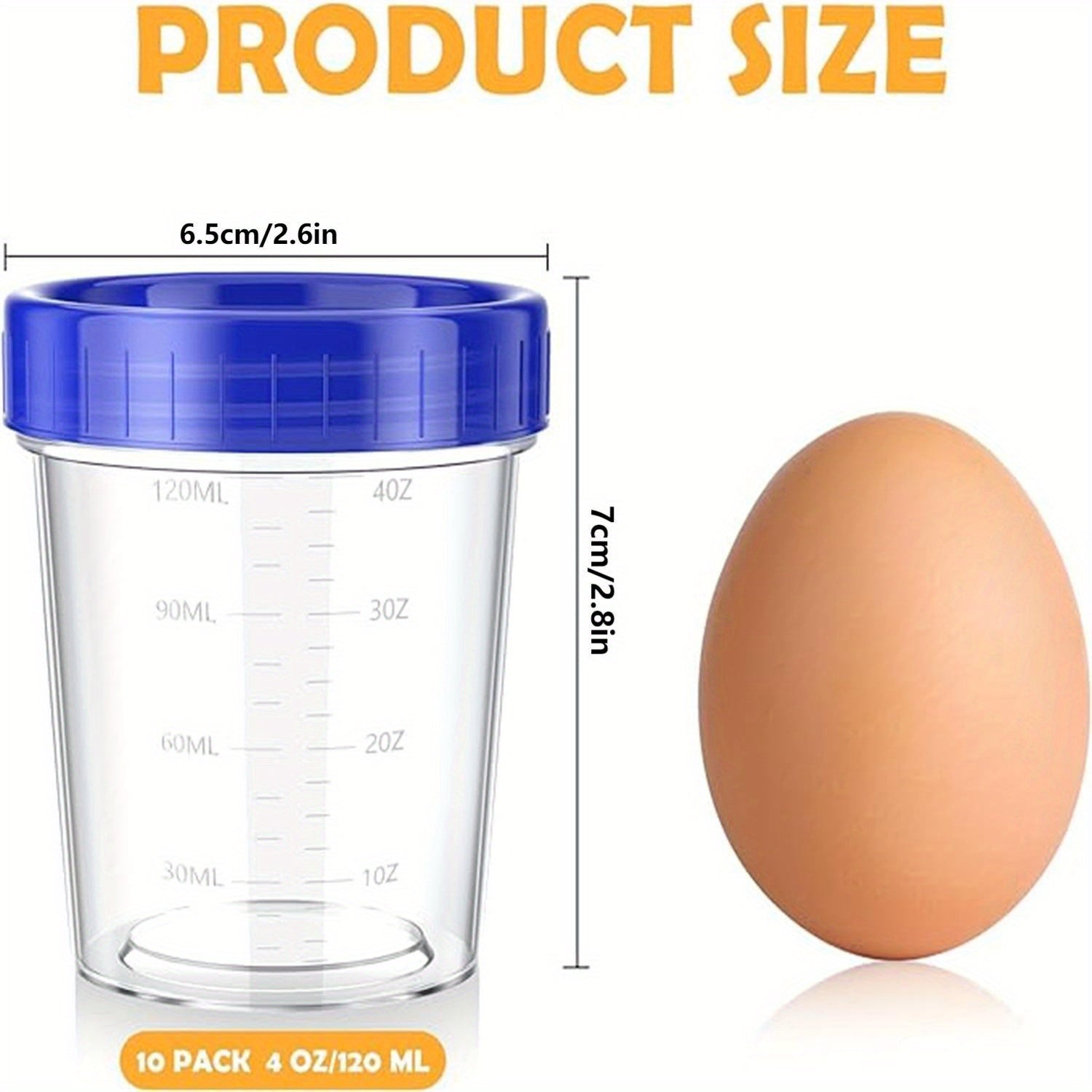 10 dona oqmas salat soslari idishlari, burama qopqoq bilan, har biri 4oz sig‘imga ega - qayta ishlatiladigan, to‘plangan plastikdan tayyorlangan, snacklar va ketchup uchun mukammal - oshxonada muzlatgichda saqlash uchun mos.