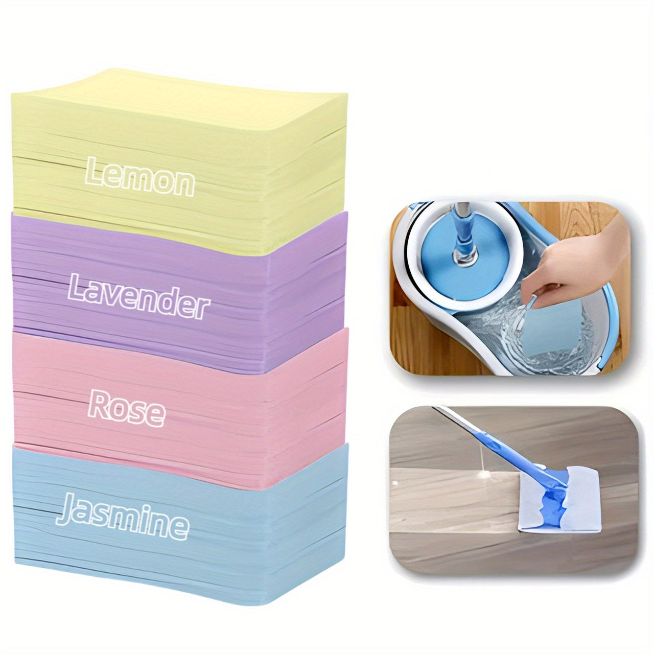 Foam Floor Cleaning Flakes Pack of 50 100 200 400 for Tile Wood Bathroom Car Odor Removal Blue