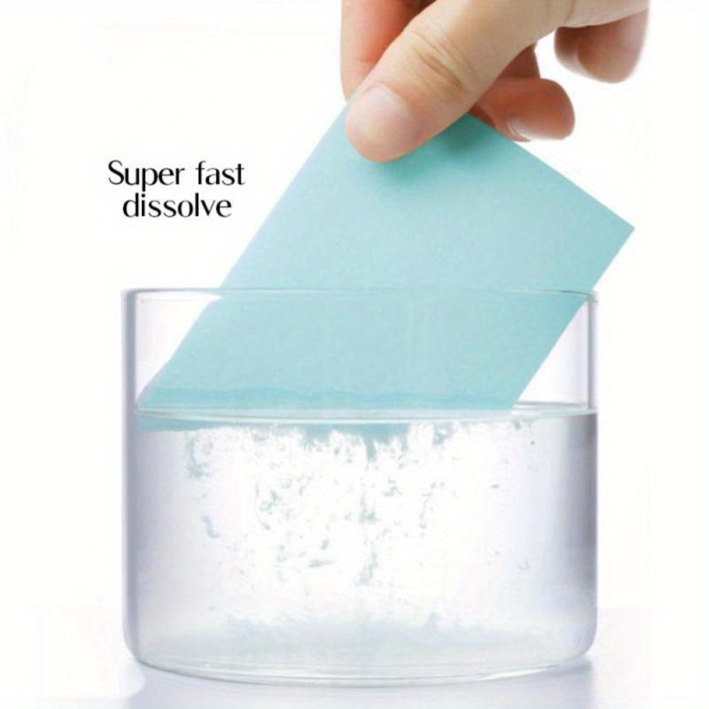 Foam Floor Cleaning Flakes Pack of 50 100 200 400 for Tile Wood Bathroom Car Odor Removal Blue