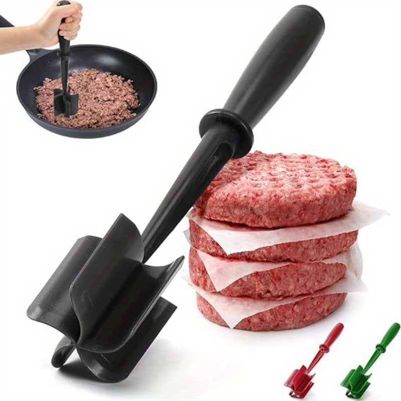 Durable ABS Handheld Meat Chopper and Spatula for Cooking and Mixing