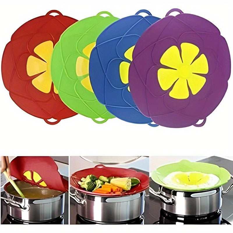 Silicone Spill Stopper Lid Cover for Pots and Pans Up to 25.4cm Heat Resistant Kitchen Tool