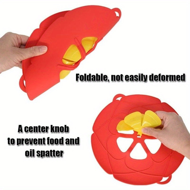 Silicone Spill Stopper Lid Cover for Pots and Pans Up to 25.4cm Heat Resistant Kitchen Tool