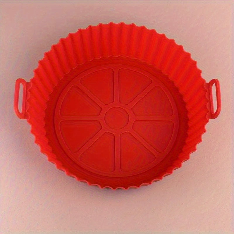 Qayta ishlatiladigan Silikon Havo Fryer Qopqog'i uchun 3QT-5QT Non-Stick Issiqlikka chidamli Ko'k Qora