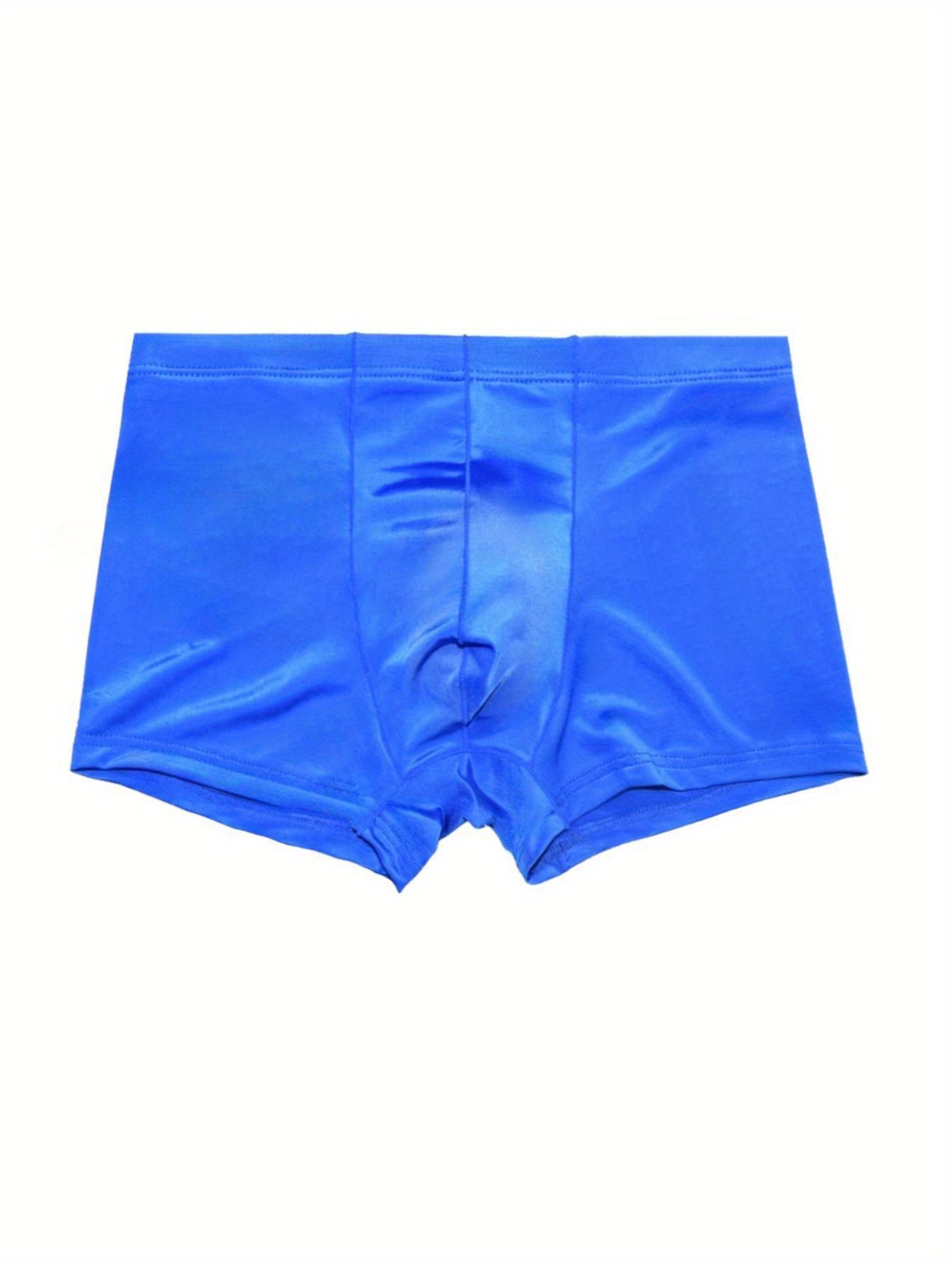 Erkaklar uchun 4 ta to'plam, nafas oladigan tolali ichki kiyim, cho'ziluvchan yarim shaffof bokser shortlar, 93% polyester va 7% spandeksdan tayyorlangan, engil va qulay.