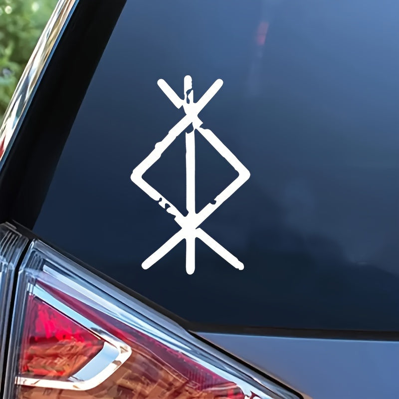 Виниловая наклейка с руной защиты для украшения автомобиля, стены, ноутбука, грузовика