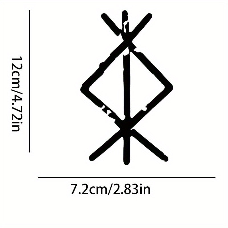 Виниловая наклейка с руной защиты для украшения автомобиля, стены, ноутбука, грузовика