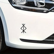 Виниловая наклейка с руной защиты для украшения автомобиля, стены, ноутбука, грузовика