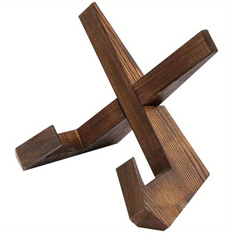 Handmade Wooden Cookbook Stands for Kitchen Counter Farmhouse Style Display