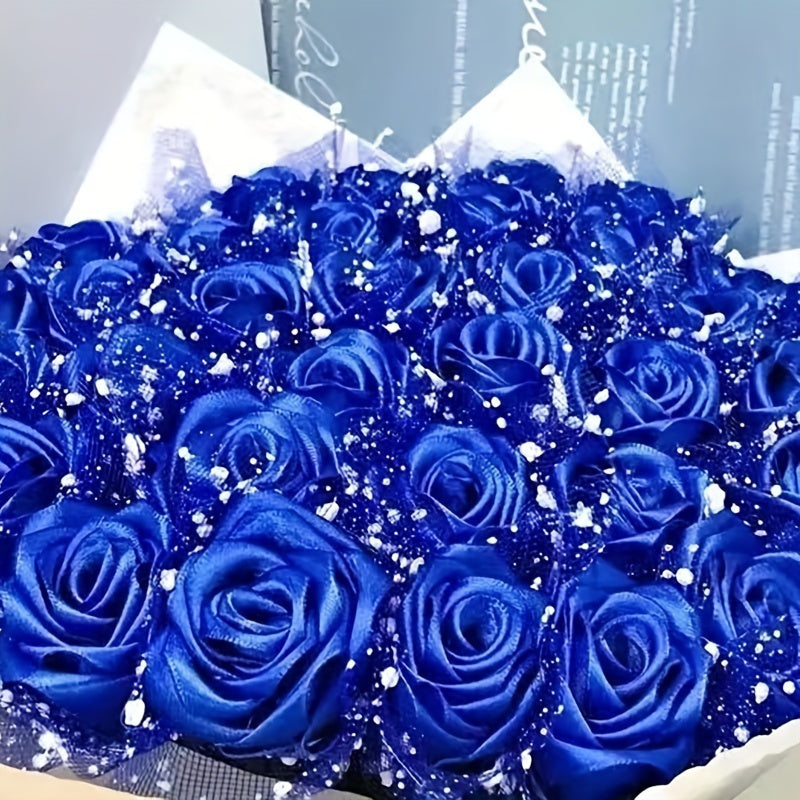 Ручная шелковая лента в виде розы, упаковочная бумага для цветочных магазинов, букетов, мероприятий и декора.